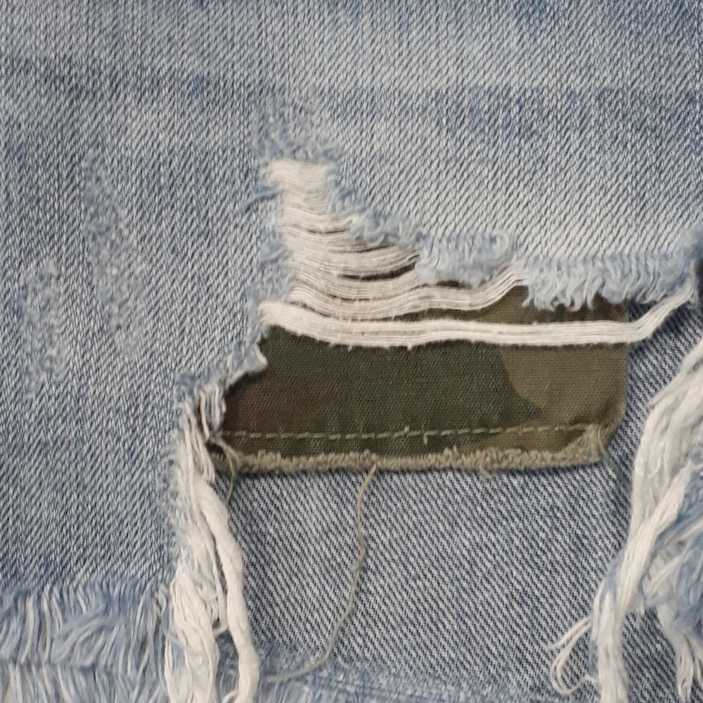 Blue Revival blue Heavy distressed jean shorts s… - Picture 4 of 15